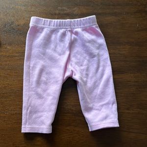 Light pink newborn pants (0-3 months)